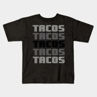 Tacos ombre gradient banner mexican food lover gift Kids T-Shirt